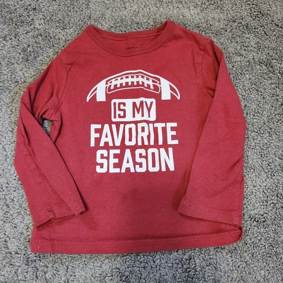 Children's Place toddler 12-18 month long sleeved football tee. Lightly worn - Picture 1 of 3